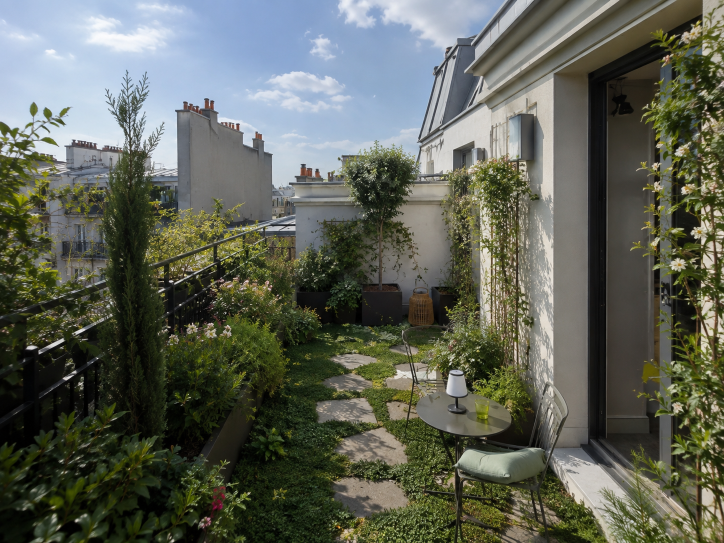 DUPLEX-RESIDENCE INTIMISTE- TERRASSE -PROCHE METRO