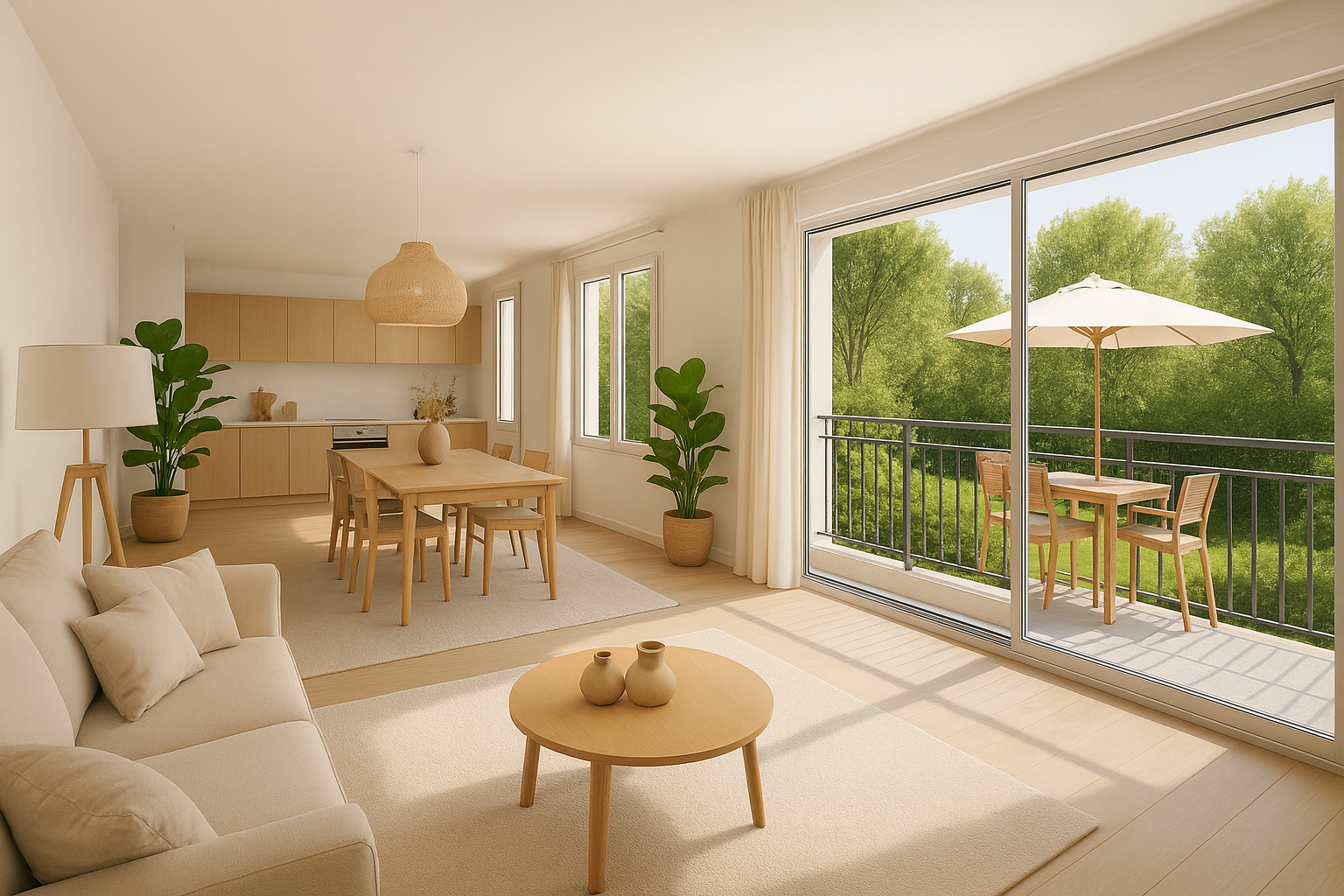 Magnifique 4 pièces   Résidence de standing   83 m2   Deux terrasses